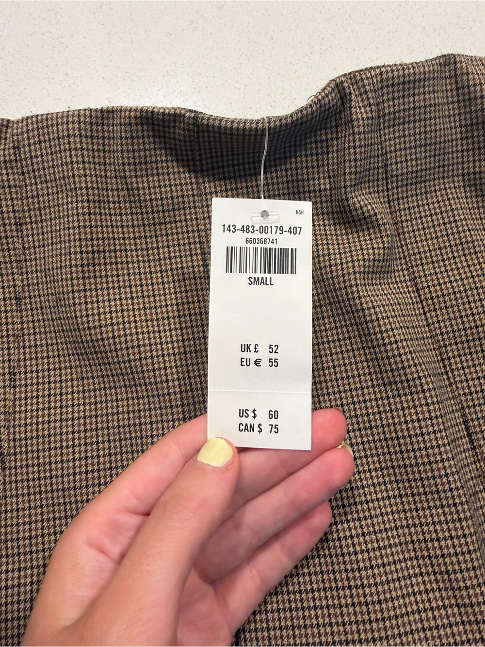 Abercrombie Pleated Brown Plaid Mini Skirt - Picture 5 of 5